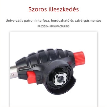 Fordított lángfúvófej hegesztéshez és grillezéshez