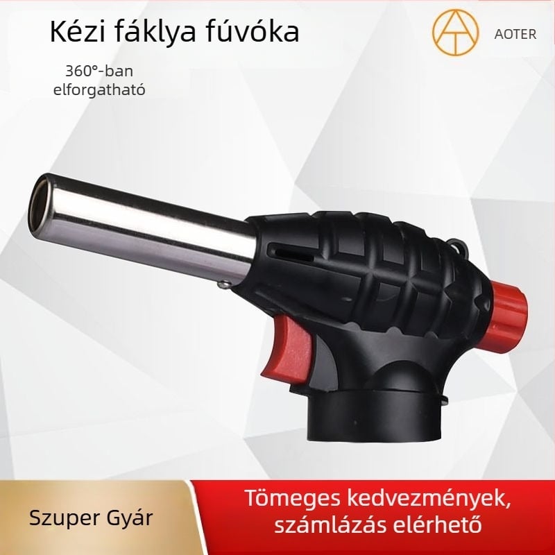 Fordított lángfúvófej hegesztéshez és grillezéshez
