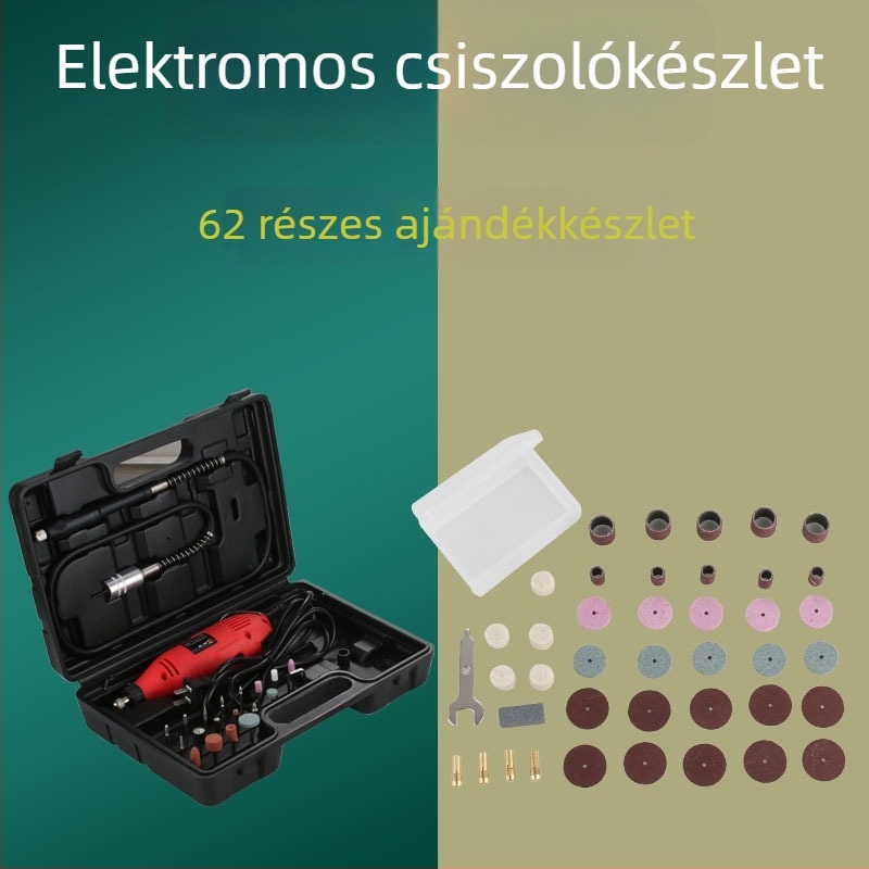 Háztartási elektromos csiszoló készlet, 180W teljes réz motor, sandwich típusú 3.0, polírozáshoz és gravírozáshoz