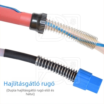 QQ150A TIG hegesztőpisztoly szilikoncsővel, hőálló vastag kábel, 12 mm² rézmag