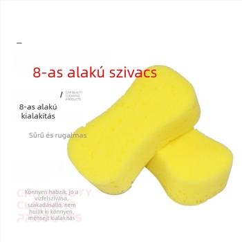 Nyolc alakú szivacs autómosáshoz, magas sűrűségű, nedvszívó