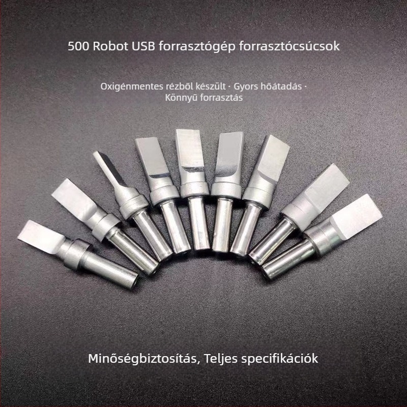 205 magas frekvenciájú forrasztóállomás USB forrasztóheggyel, Mike teljesen automata forrasztógép, A-típus egyenes lapos hegye, 150W
