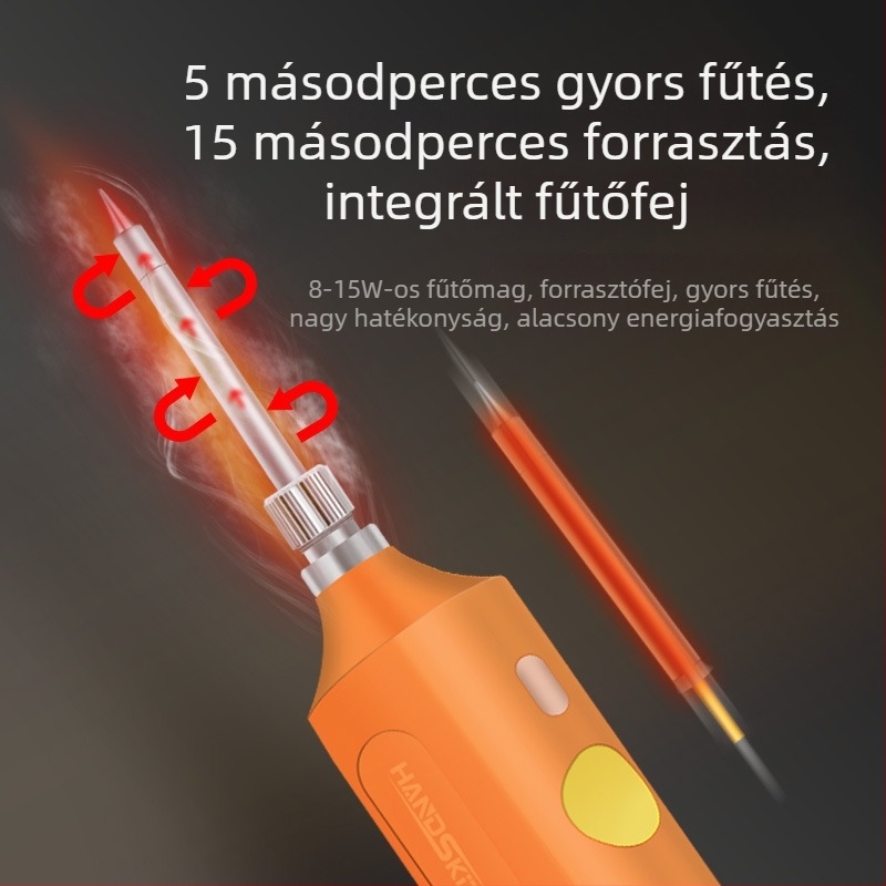 USB hordozható forrasztópáka készlet Li-Ion akkumulátorral - mini méret, otthoni használatra és diákoknak