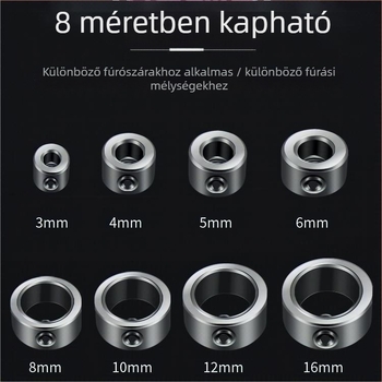 3-16 mm-es fúrófej pozicionáló gyűrű korlátozó gyűrűvel és rögzítő gyűrűvel az optikai tengelyhez