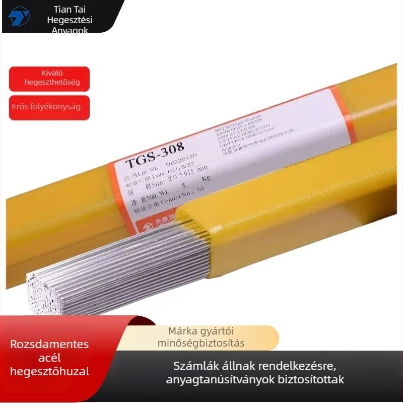 Rozsdamentes acél argon ívhegesztő huzal TGS-308, 308L, 309L, 310, 316L, 347, 2209