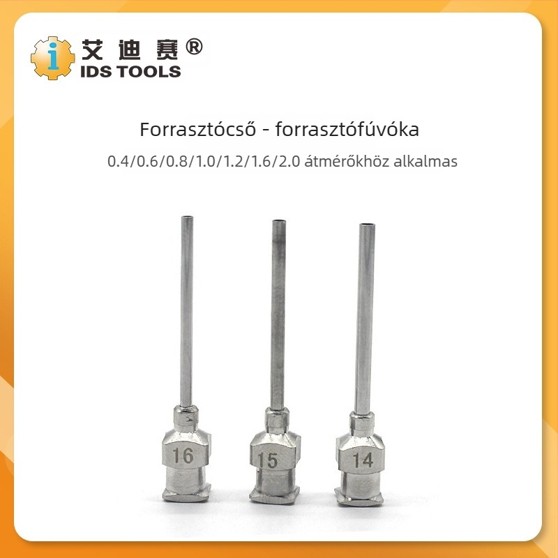 Automatikus forrasztási kiegészítők ónellátó csővel és ónkivezető csővel, Iron Dragon cső, 0,4–2,0 mm sorozat