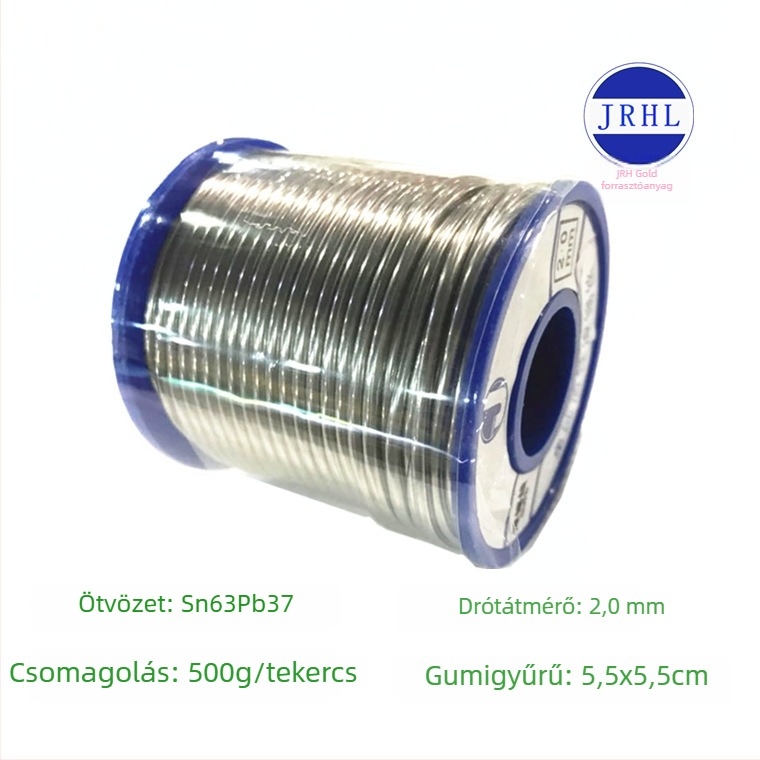 Sn63Pb37 forraszdrót, átmérő 0,5–2,0 mm, 863#, 500 g