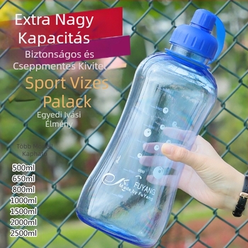 Rich Ocean nagy kapacitású kültéri műanyag pohár mérőskálával és dinamikus levél logóval