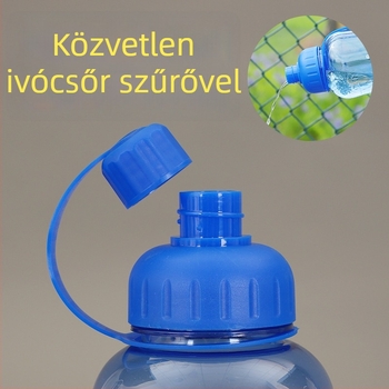 Rich Ocean nagy kapacitású kültéri műanyag pohár mérőskálával és dinamikus levél logóval
