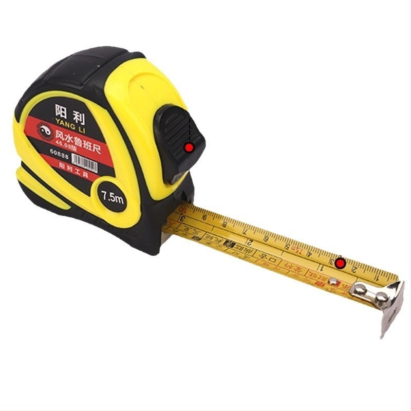 Hiteles Luban mérőszalag Feng Shui, Birodalmi Palota, 46.08, szélesség 7,5 mm, hossz 10 m, nagy pontosság
