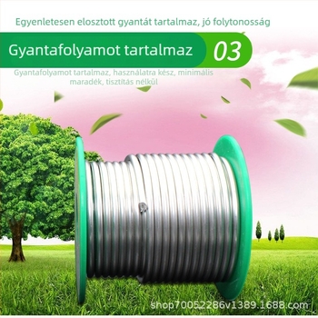 HUASOET ólmentes forrasztóvezeték rosinmaggal, 3.0 mm-es szalag, magas tisztaság, alacsony hőmérsékletű forrasztás