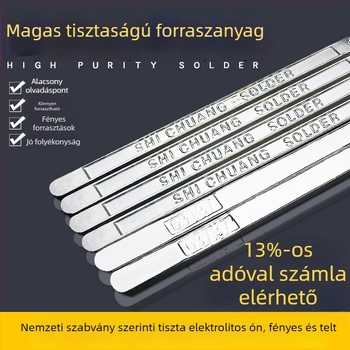 Ólmentes forrasztó rúd hullámszerű forrasztáshoz, magas tisztaságú ón öntvény, alacsony olvadáspontú ón blokk elektronikaihoz