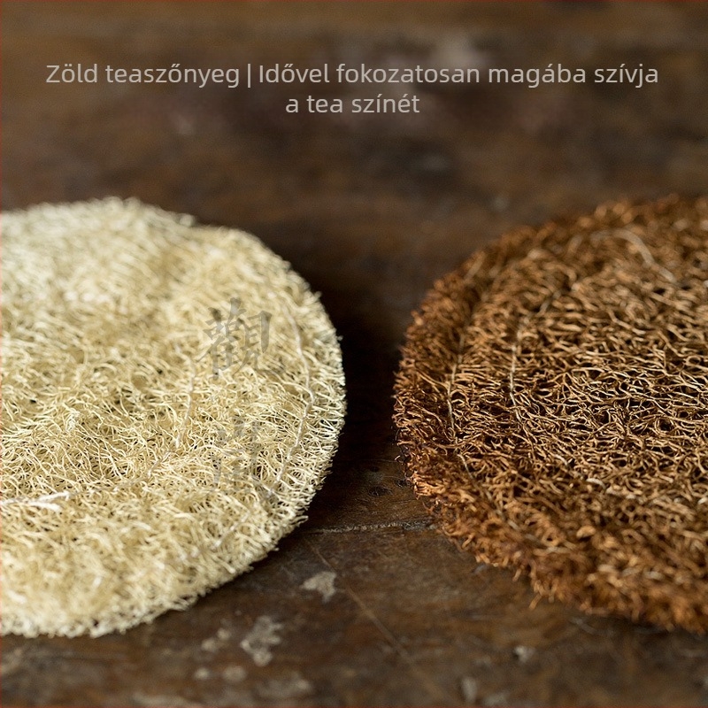Természetes vintage teáskanna és csésze alátét, kézzel készített tea ceremónia kiegészítők