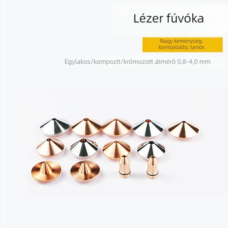 Réz lézerfúvóka a vágógéphez, 28/32, egy- és kétszintes vágáshoz