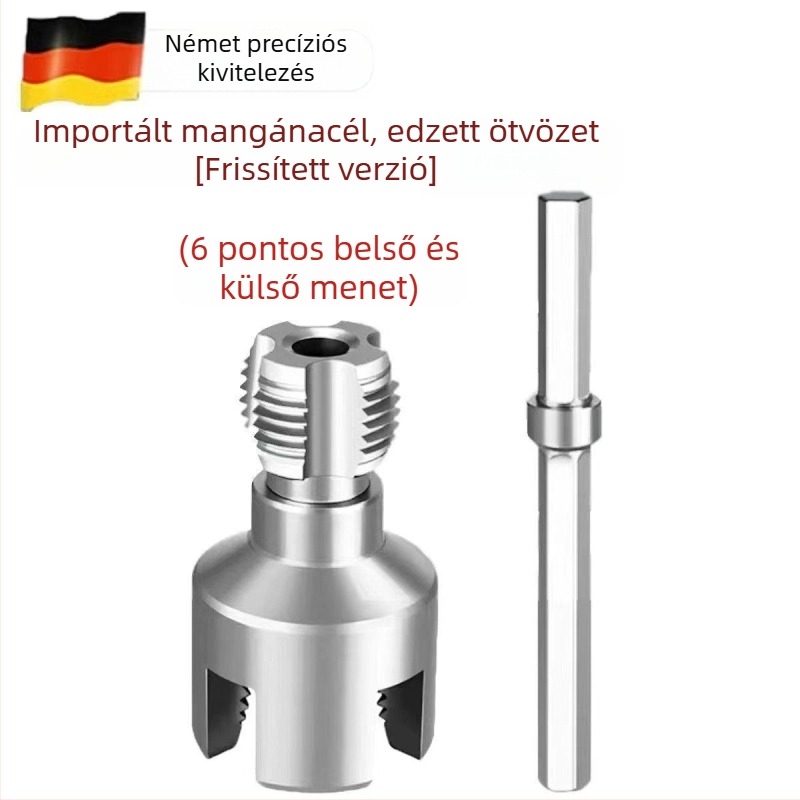 PVC cső belső és külső menetkészítő eszköz – univerzális PPR csőmenetkészlet, 1/2 és 3/4 hüvelyk