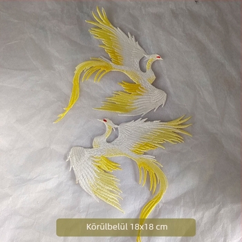 Antik stílusú Hanfu színpadi applikációk phoenix hímzett foltokkal