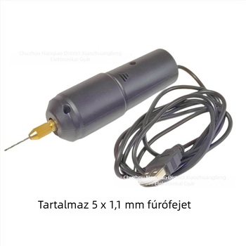 Mini USB-s kézi fúró modellrepülőkhez – kompakt faipari eszköz, 5V DC