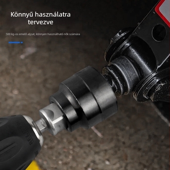 Record Work Emelő és fejekkel rendelkező kulcs készlet a gyors autógumi eltávolításhoz elektromos csavarhúzóval