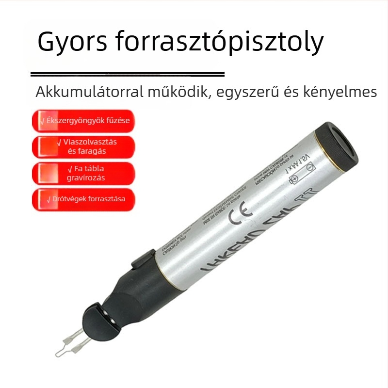 Frissített kézben tartható elektromos forrasztóvas forró vágáshoz és huzal égetéséhez; sokoldalú eszköz bőr szalaghoz, fonott zsinórhoz, huzaljavításhoz és gyors olvasztáshoz