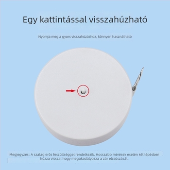 Kinyúló műanyag mérőszalag kettős skálával, BMI egészségindex, hossz 1,5 m
