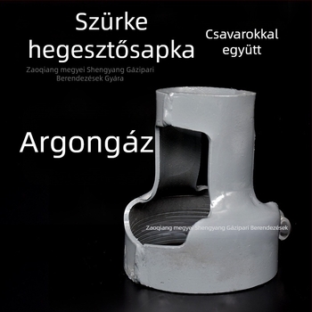 Oxigénpalack szelepvédő sapka, acéllemezből, hegesztett, rögzített típusú csavarokkal, Modell B
