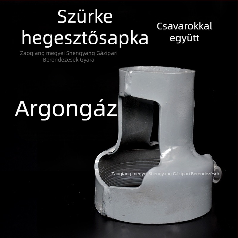 Oxigénpalack szelepvédő sapka, acéllemezből, hegesztett, rögzített típusú csavarokkal, Modell B