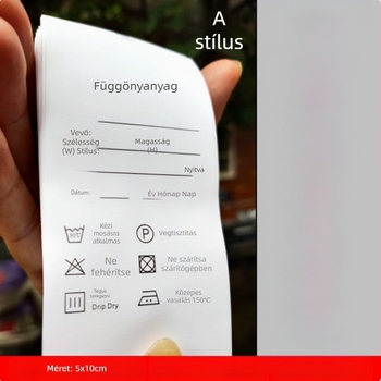 Nylon függöny mosható címke