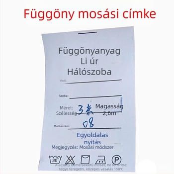Nylon függöny mosható címke