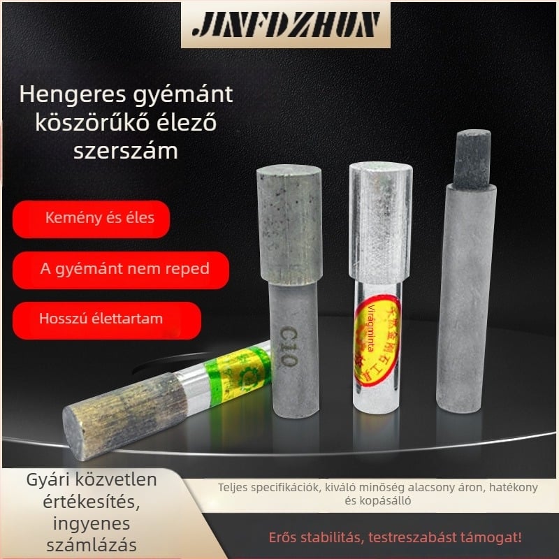 Gyémánt dresing toll csiszolókerékhez, hengeres gyémánt dreselő eszköz, éles és tartós
