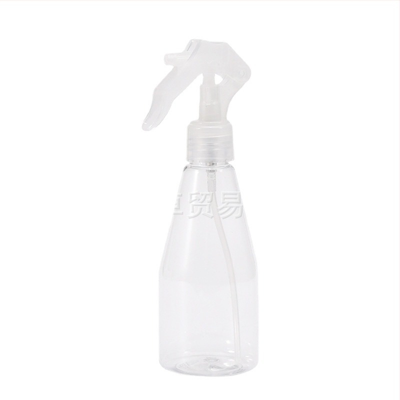 Műanyag 200 ml ferde vállú egér alakú permetező üveg tisztításhoz, fertőtlenítéshez, víz a stylinghez, szépségápoláshoz és hajápoláshoz, kert öntözéséhez