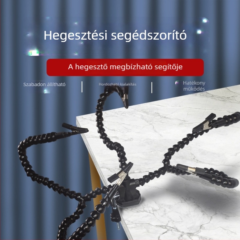 T12 forrasztóállomás univerzális segédtartóval, PCB nyomtatott áramkör laphoz rögzítő csipesz