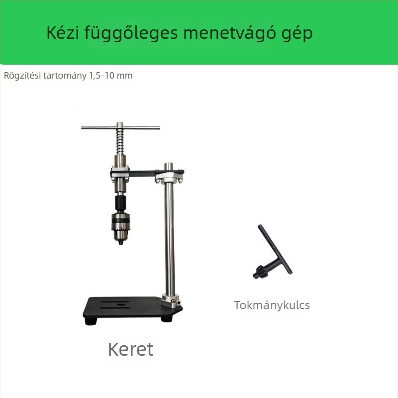 Kézi függőleges menetkészítő gép, állítható menetkulcs és kiterjesztett kar