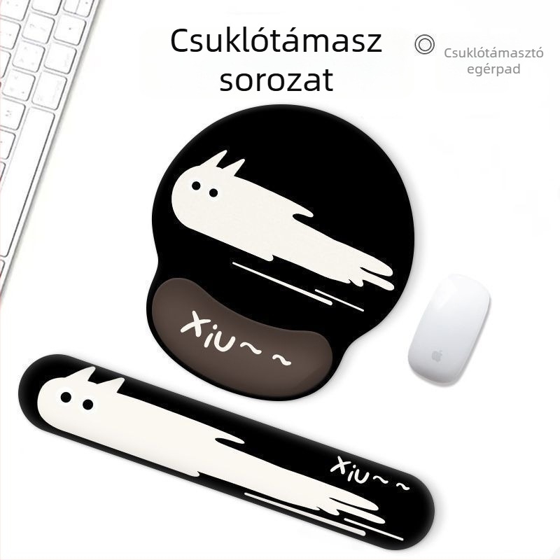 Csuklótámaszos egérpad és billentyűzet-támasz – kényelmes támogatás munkahelyen