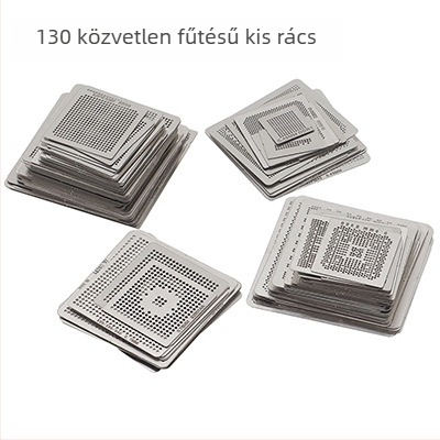 130 darabos melegíthető acélhálós készlet CPU-hoz és DDR memóriához, ónbevonatos háló Apple/Qualcomm FOP-hoz