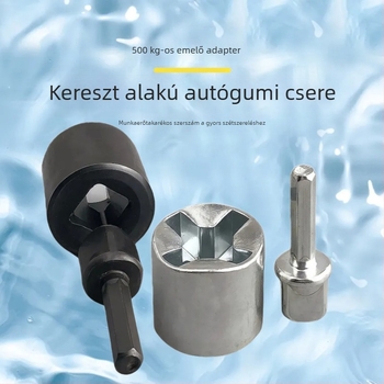 Univerzális autós eszköz: dugókulcs készlet kerék eltávolításához, kompatibilis elektromos fúróval és elektromos kulccsal, erőfeszítés-mentes használat