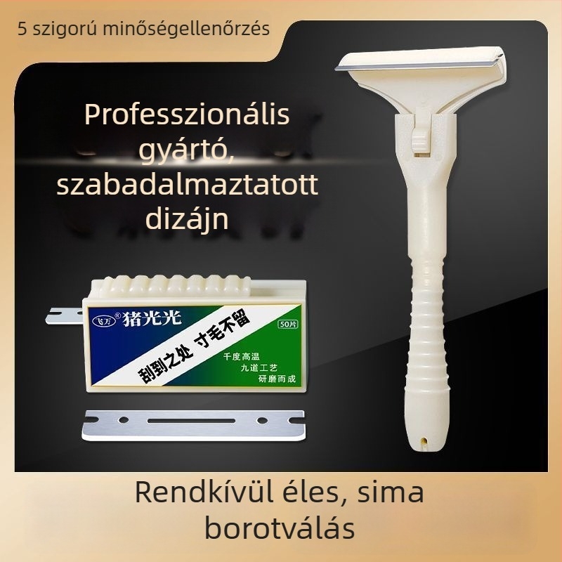 Sertés-, marha- és bárányhús szőr eltávolító spatula