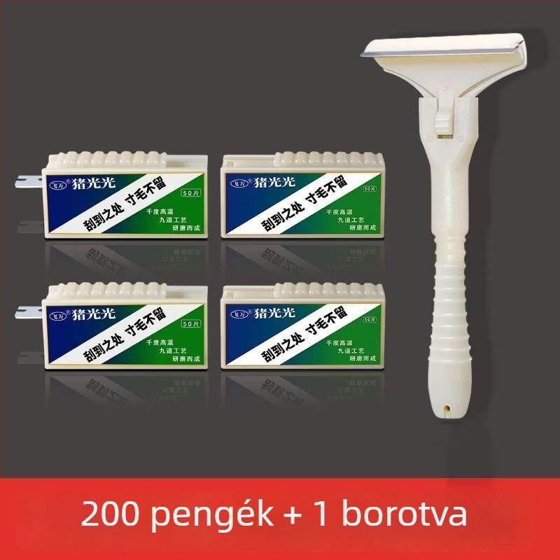 Sertés-, marha- és bárányhús szőr eltávolító spatula