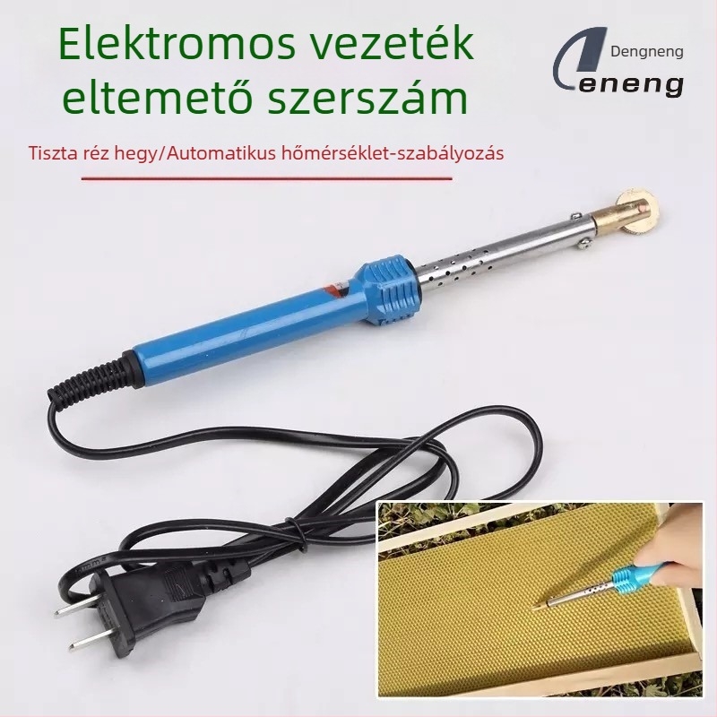 Méhészeti elektromos fűtésű rézfejű görgő hornyokhoz, réz alap a méhkas számára, keret beépítés és huzalnyomó eszköz