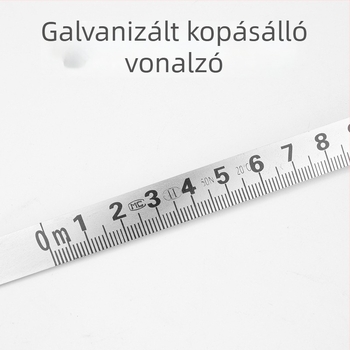 50 m acélkeretes vonalzó, hordozható acél mérőszalag, 100 m rozsdamentes acél keretes vonalzó