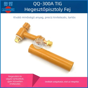 QQ300A argon ívhegesztő pisztoly – heg, fogantyú és pisztolytest, hosszú és rövid végsapkák, fogyóanyagok és kiegészítők