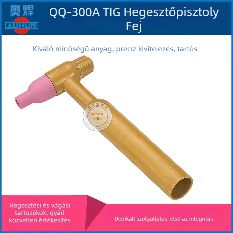 QQ300A argon ívhegesztő pisztoly – heg, fogantyú és pisztolytest, hosszú és rövid végsapkák, fogyóanyagok és kiegészítők