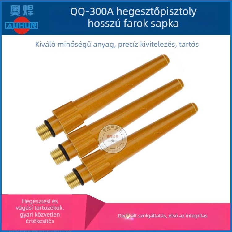 QQ300A argon ívhegesztő pisztoly – heg, fogantyú és pisztolytest, hosszú és rövid végsapkák, fogyóanyagok és kiegészítők