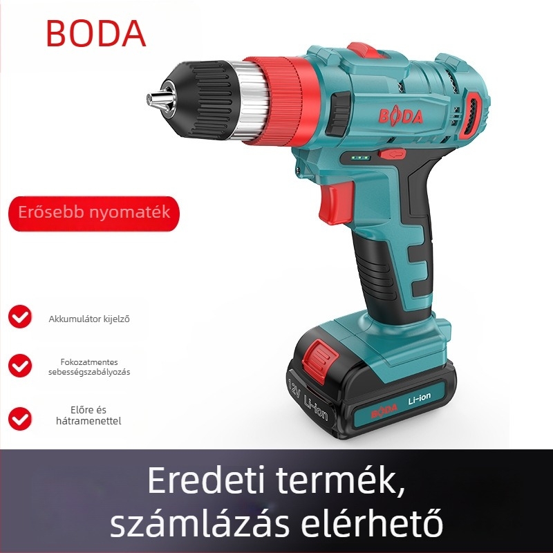Broad 1201 Akkumulátoros fúró D2103-10L, lítium-mentes motor, 16V/21V