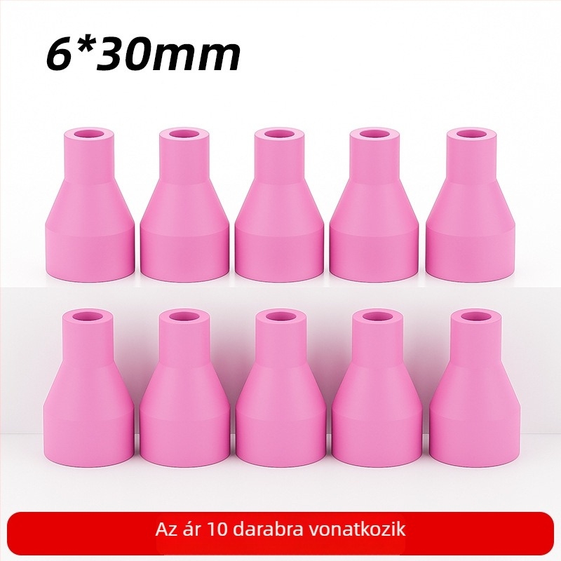 Qq150A kerámia fúvóka argon ívhegesztéshez – védőfedél kerámia fúvókához 6×30 mm