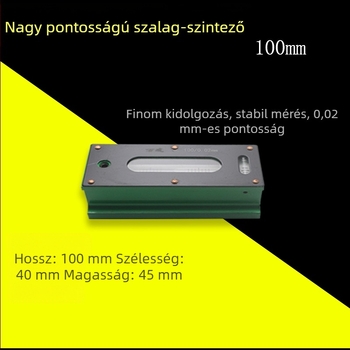 Ipari szintű szintmérő, szalag-keret, 0,02 mm, 100-150-200 mm