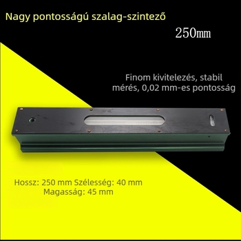Ipari szintű szintmérő, szalag-keret, 0,02 mm, 100-150-200 mm
