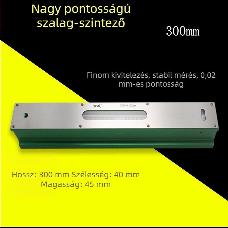 Ipari szintű szintmérő, szalag-keret, 0,02 mm, 100-150-200 mm