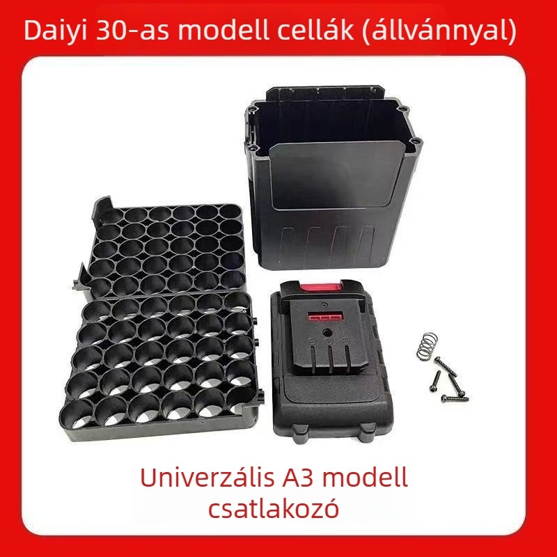 Dayi 30-cellás akkumulátor-ház elektromos kulcshoz, univerzális Li-ion akkumulátor-doboz 48V/88V/A3