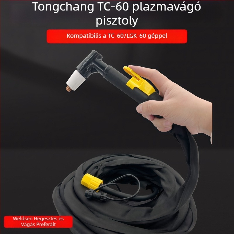 Tongchang AG60 plazmavágópisztoly, 60A, 5–10 m hosszú