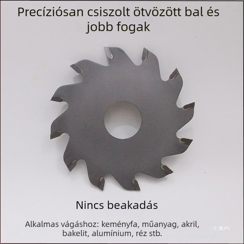 2.5 hüvelykes (63 mm) ötvözetű HSS gyorsacél fűrészlap gyémántszegmensekkel és gyantás csiszolókerékkel — többfunkciós vágólemez